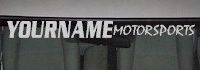 Custom491 Custom YOURNAMEHERE Motorsports Decal 