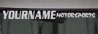 Custom492 Custom YOURNAMEHERE Motorsports Decal 