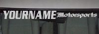 Custom494 Custom YOURNAMEHERE Motorsports Decal 