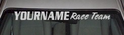 Custom495 Custom YOURNAMEHERE Race Team Decal