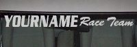 Custom496 Custom YOURNAMEHERE Race Team Decal 