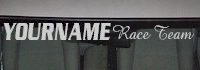 Custom497 Custom YOURNAMEHERE Race Team Decal 