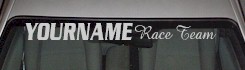 Custom497 Custom YOURNAMEHERE Race Team Decal