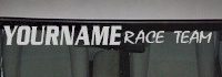 Custom499 Custom YOURNAMEHERE Race Team Decal 