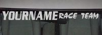 Custom500 Custom YOURNAMEHERE Race Team Decal 