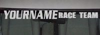 Custom501 Custom YOURNAMEHERE Race Team Decal 