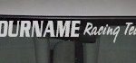 Custom503 Custom YOURNAMEHERE Racing Team Decal