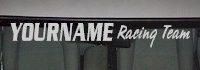Custom503 Custom YOURNAMEHERE Racing Team Decal 