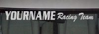 Custom504 Custom YOURNAMEHERE Racing Team Decal 