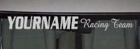 Custom505 Custom YOURNAMEHERE Racing Team Decal 