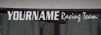 Custom506 Custom YOURNAMEHERE Racing Team Decal 