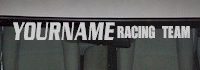 Custom509 Custom YOURNAMEHERE Racing Team Decal 