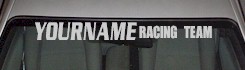 Custom509 Custom YOURNAMEHERE Racing Team Decal