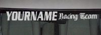 Custom510 Custom YOURNAMEHERE Racing Team Decal 