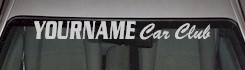 Custom512 Custom YOURNAMEHERE Car Club Decal