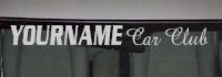 Custom513 Custom YOURNAMEHERE Car Club Decal 