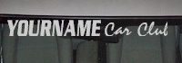 Custom514 Custom YOURNAMEHERE Car Club Decal 