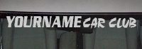 Custom516 Custom YOURNAMEHERE Car Club Decal 