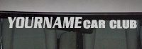 Custom517 Custom YOURNAMEHERE Car Club Decal 