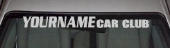 Custom517 Custom YOURNAMEHERE Car Club Decal