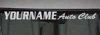 Custom520 Custom YOURNAMEHERE Auto Club Decal 