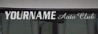 Custom521 Custom YOURNAMEHERE Auto Club Decal 