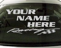 Custom550 Custom YOURNAMEHERE Racing Decal