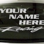 Custom551 Custom YOURNAMEHERE Racing Decal