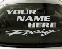 Custom551 Custom YOURNAMEHERE Racing Decal