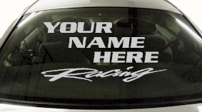 Custom551 Custom YOURNAMEHERE Racing Decal