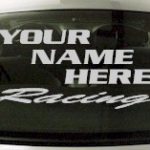 Custom552 Custom YOURNAMEHERE Racing Decal