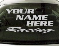 Custom552 Custom YOURNAMEHERE Racing Decal 