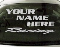 Custom552 Custom YOURNAMEHERE Racing Decal