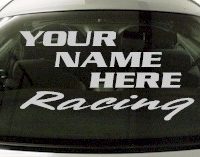 Custom553 Custom YOURNAMEHERE Racing Decal 