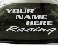 Custom553 Custom YOURNAMEHERE Racing Decal