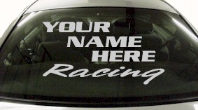 Custom553 Custom YOURNAMEHERE Racing Decal