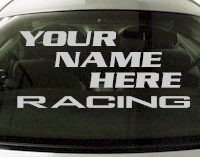 Custom555 Custom YOURNAMEHERE Racing Decal 