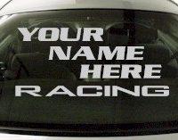 Custom555 Custom YOURNAMEHERE Racing Decal