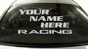 Custom555 Custom YOURNAMEHERE Racing Decal