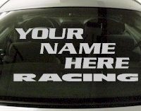 Custom556 Custom YOURNAMEHERE Racing Decal