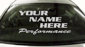 Custom558 Custom YOURNAMEHERE Performance Decal