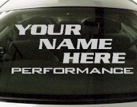 Custom561 Custom YOURNAMEHERE Performance Decal 