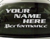 Custom562 Custom YOURNAMEHERE Performance Decal 