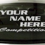 Custom564 Custom YOURNAMEHERE Competition Decal