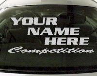 Custom564 Custom YOURNAMEHERE Competition Decal