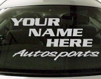 Custom566 Custom YOURNAMEHERE Competition Decal 