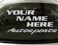 Custom566 Custom YOURNAMEHERE Competition Decal