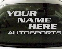 Custom567 Custom YOURNAMEHERE Autosports Decal 