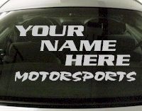 Custom570 Custom YOURNAMEHERE Motorsports Decal 