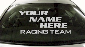 Custom581 Custom YOURNAMEHERE Racing Team Decal